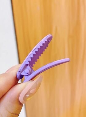简约可爱糖果色椭圆鸭嘴边夹