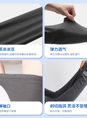 骑行冰丝防晒面罩护颈透气
