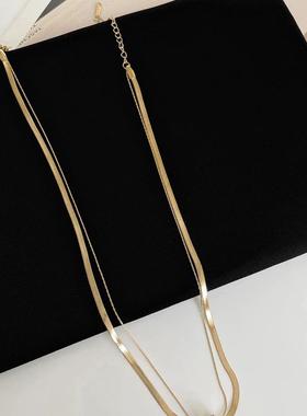 不掉色~项链高级轻奢女