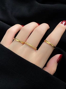 女钛钢三生三世时尚个性戒指