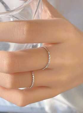 时尚车花满天星戒指小众设计