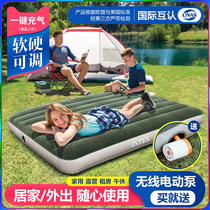 Camping INTEX Camping Inflatable Pique-pique-nique Lais-coussin dair Lit automatique à lextérieur Accueil portatif Rez-de-chaussée Beds Tente Ground Mat