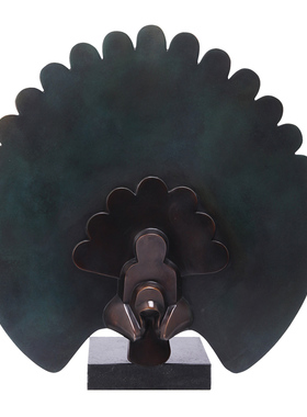 阿斯蒙迪名家弗兰斯原作孔雀雕塑