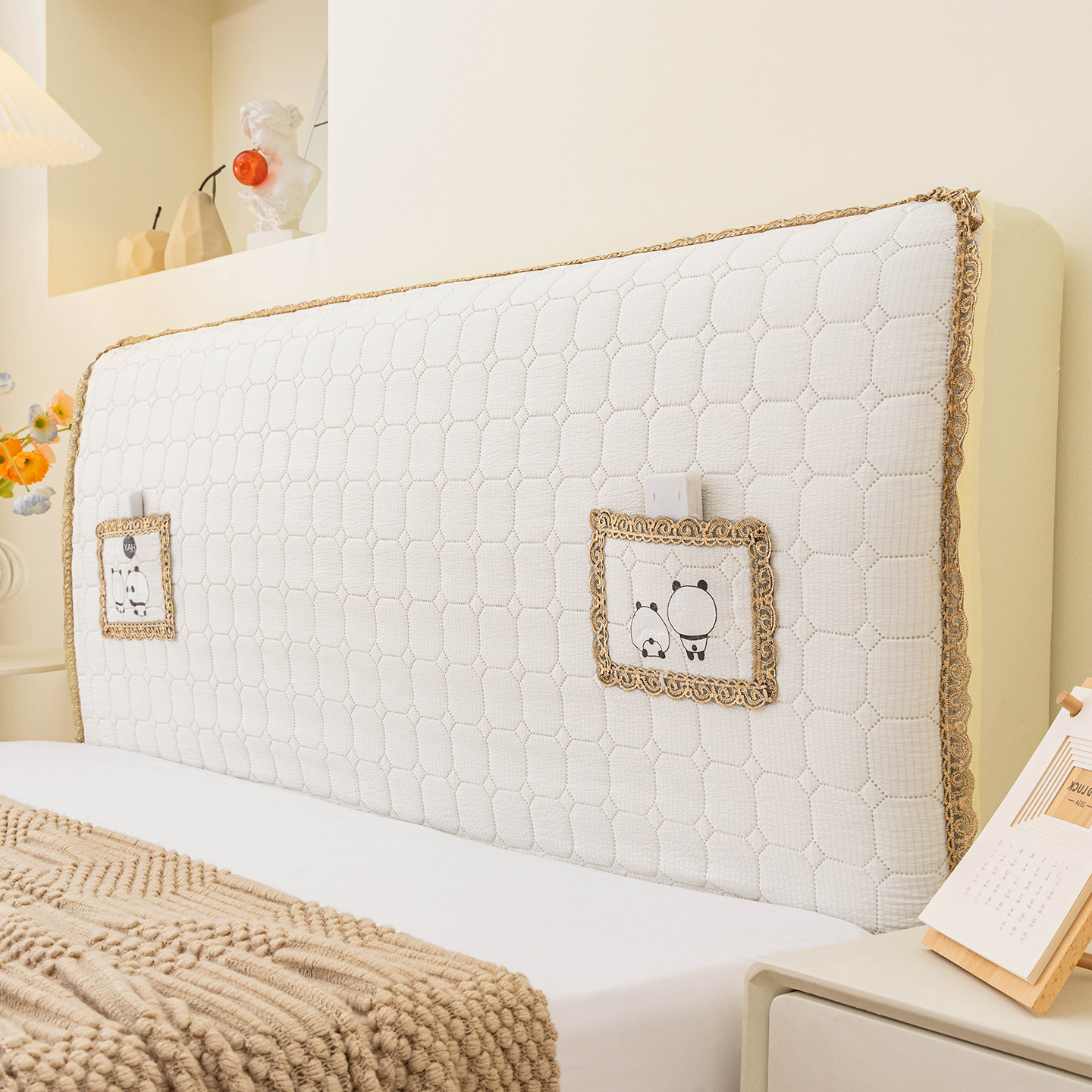 床头套罩2025新款全包床头罩床头套防尘罩软包万能通用床靠背罩套 - 图0