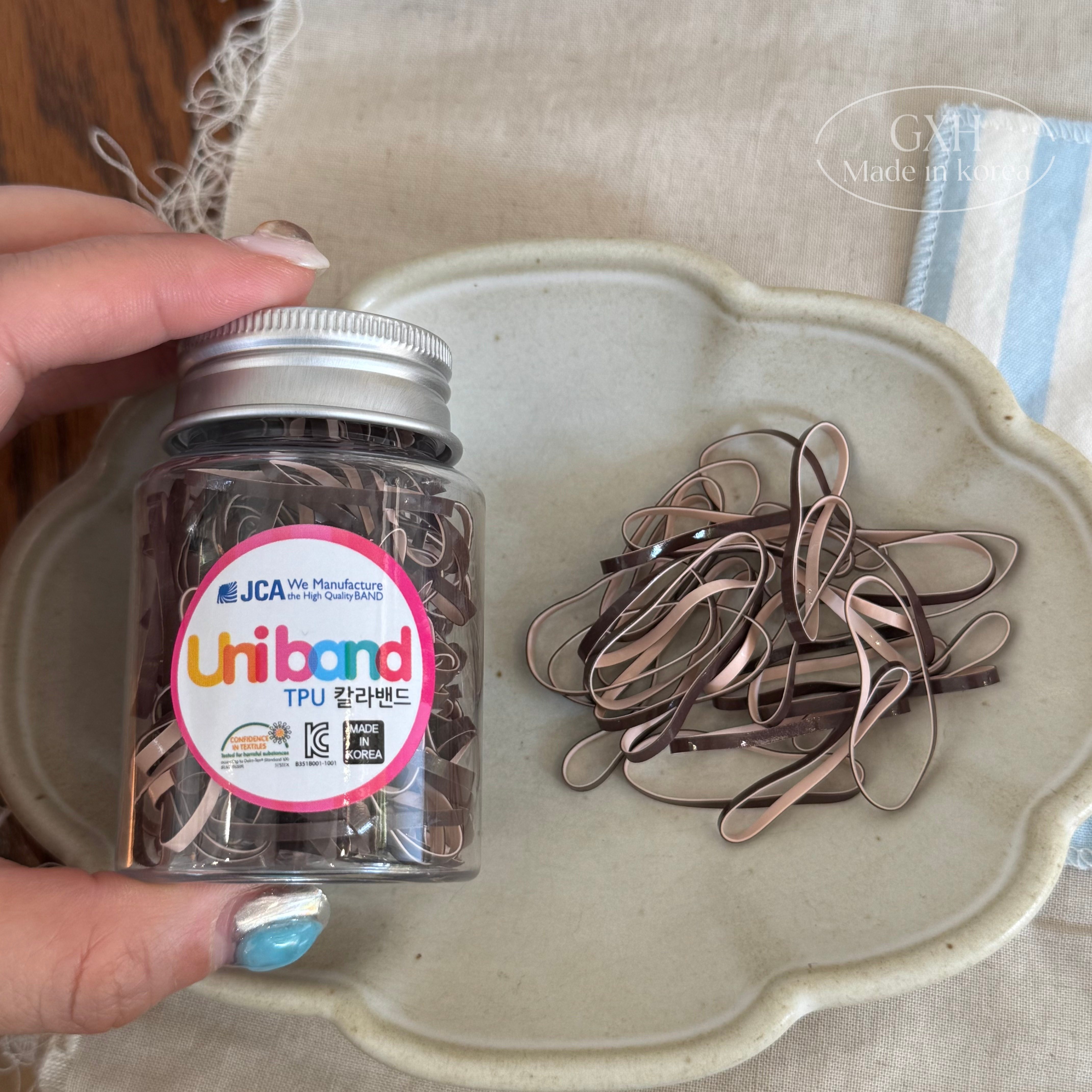 韩国UNIBAND皮筋发饰品 女童扎头发橡皮筋发圈宝宝不伤发发绳罐装,淘宝优惠券,粉丝福利购,淘宝优惠卷