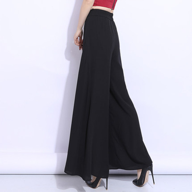 雪纺女裙2022夏季新款垂坠感阔腿裤 依浅格休闲裤