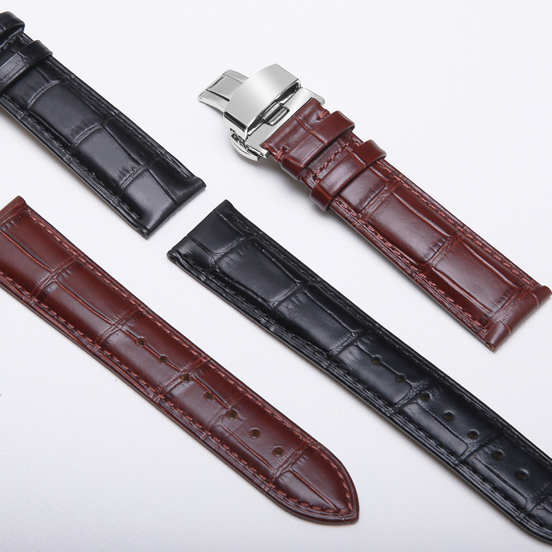 男女表链20原装真皮手表带 港喆福手表配件