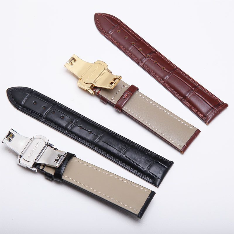 男女表链20原装真皮手表带 港喆福手表配件