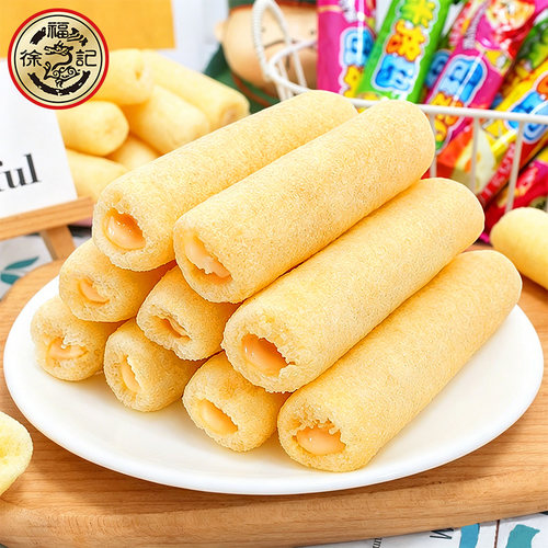 徐福记米格玛夹心米果卷糙米卷能量棒饼干解馋小零食休闲小吃食品 - 图0