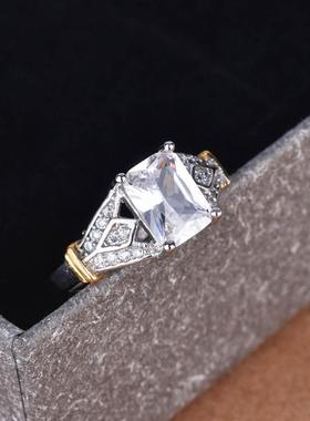 臻荣wish热卖新款镶嵌托帕石