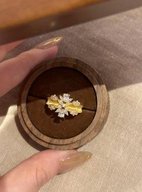 蕾丝星辰丝绸缎感拉丝戒指bling