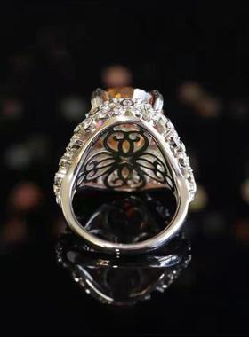 Tiktok新款高碳钻戒指欧美奢华