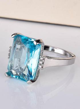 电商热卖欧美时尚奢华托帕石订婚