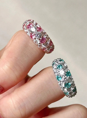 老钱风植物系帕拉伊巴薄荷味戒指