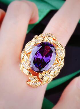 高定设计感希腊神话橄榄枝紫水晶