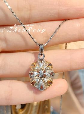 奢华时尚亚历山大石吊坠复古