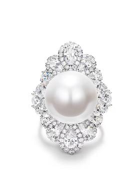 一款两戴人工贝母珍珠戒指重工