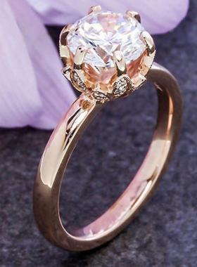 臻荣wish热卖欧美克拉皇冠女镀