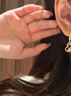 新中式拉丝葫芦花开项链吊坠轻奢