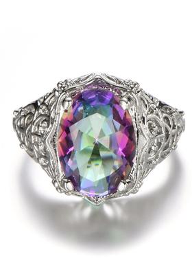 臻荣wish热卖饰品七彩圆形锆石