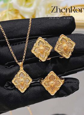 意大利拉丝工艺复古宫廷风白贝母