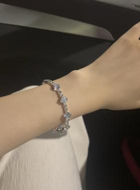 在逃公主粉钻手链女精致设计简约
