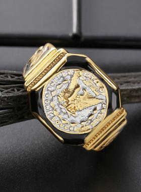 臻荣wish新款美国银之王戒指老鹰