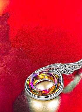 wish亚马逊925镶嵌七彩色施家