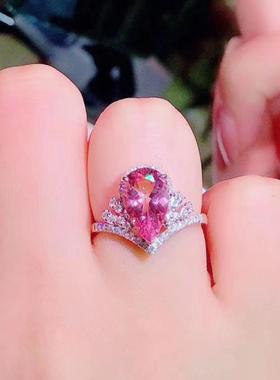 网红爆款奢华皇冠高碳钻水滴形