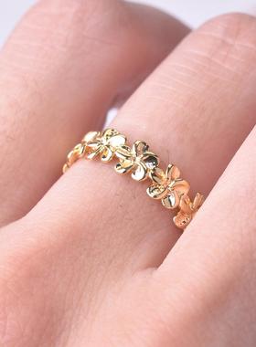 臻荣ebay热卖夏威夷鸡蛋花戒指