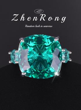 奢华满钻仿帕拉伊巴绿钻套链礼服