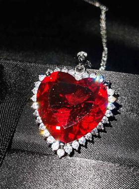 仿天然坦桑蓝宝石海洋之心吊坠