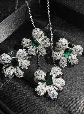 小红书推荐高级珠宝蝴蝶套装仿