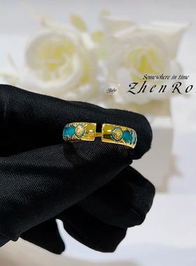 小众珐琅工艺花纹唯美设计感高级