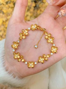 轻奢气质东方美学桂花手链新中式