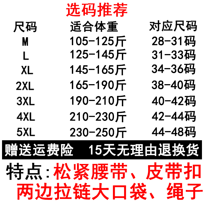 中年男士休闲裤夏季直筒中老年人运动宽松爸爸纯棉宽松工装长裤子 - 图1