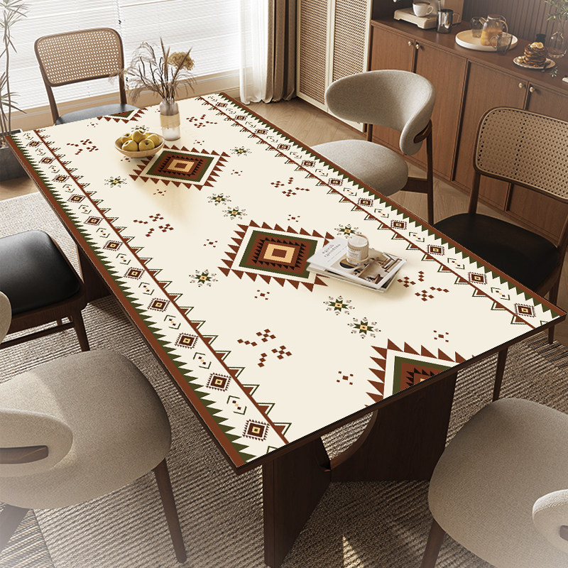 美式餐桌布防水防油免洗防烫轻奢高级感皮革茶几桌垫私人定制桌垫,淘宝优惠券,粉丝福利购,淘宝优惠卷