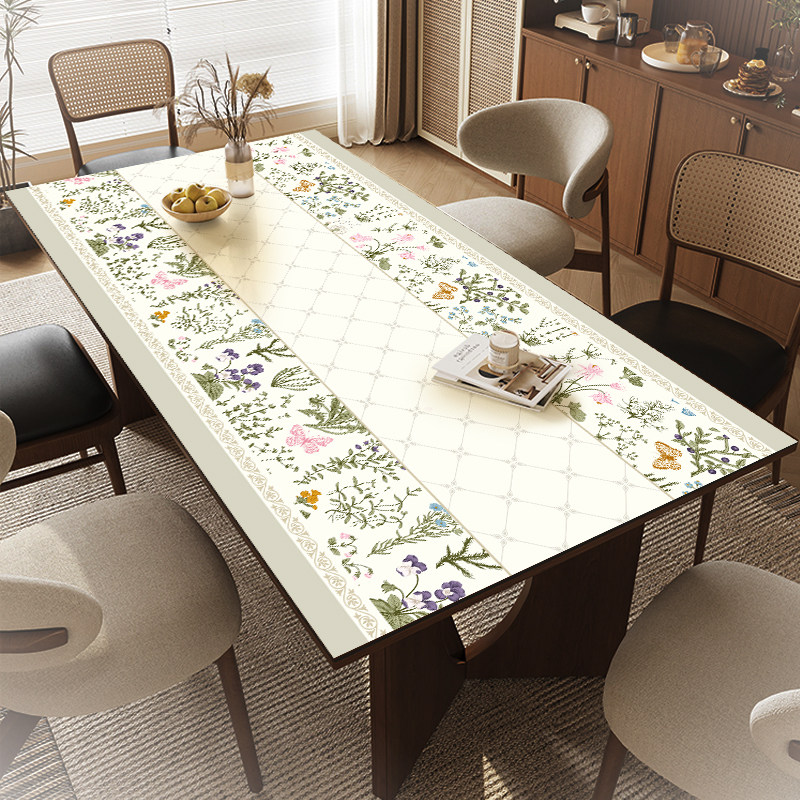 美式餐桌布防水防油免洗防烫轻奢高级感皮革茶几桌垫私人定制桌垫,淘宝优惠券,粉丝福利购,淘宝优惠卷