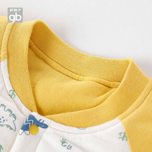 Goodbaby好孩子婴儿连体衣保暖宝宝衣服夹棉加厚爬服纯棉哈衣冬季 - 图2