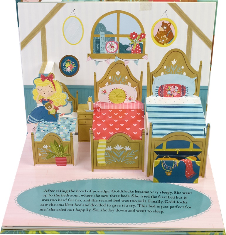 【自营】Fairy Tale Pop-Up Book 经典童话故事立体书 小红帽灰姑娘白雪公主睡美人金发姑娘 儿童英语故事绘本 英文原版进口图书 - 图2