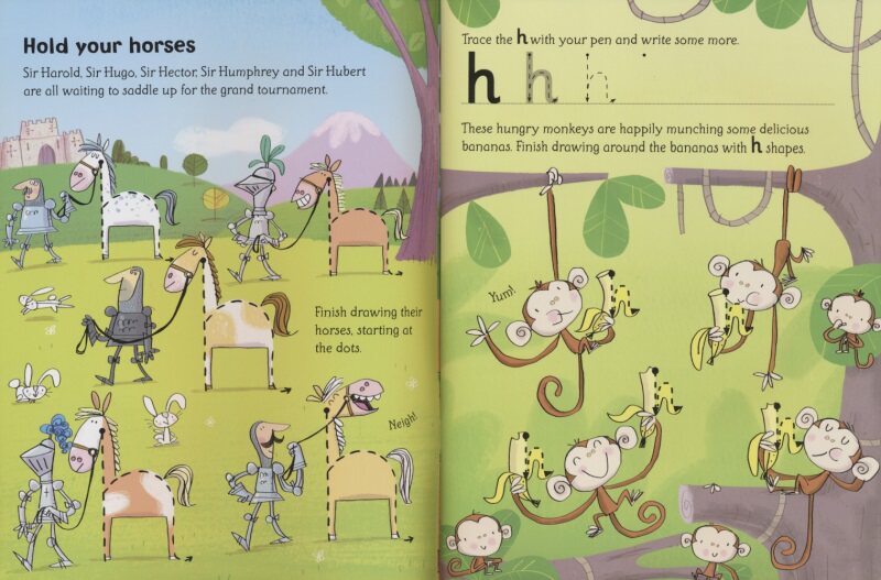 Usborne Wipe-clean Phonics Book 3 自然拼读 可擦写练习 幼儿早教启蒙 益智游戏 英语学习 附可擦笔 英文原版进口儿童图书