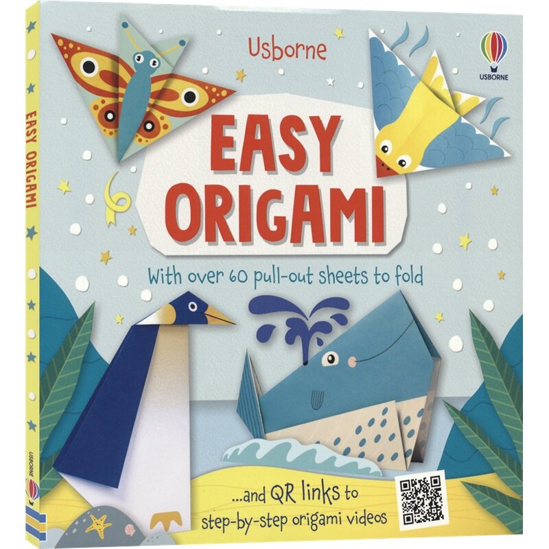 Usborne Easy Origami 尤斯伯恩 手把手教你艺术折纸 动物篇 益智活动 趣味手工DIY 艺术活动 独立思考 专注力 英文原版进口书