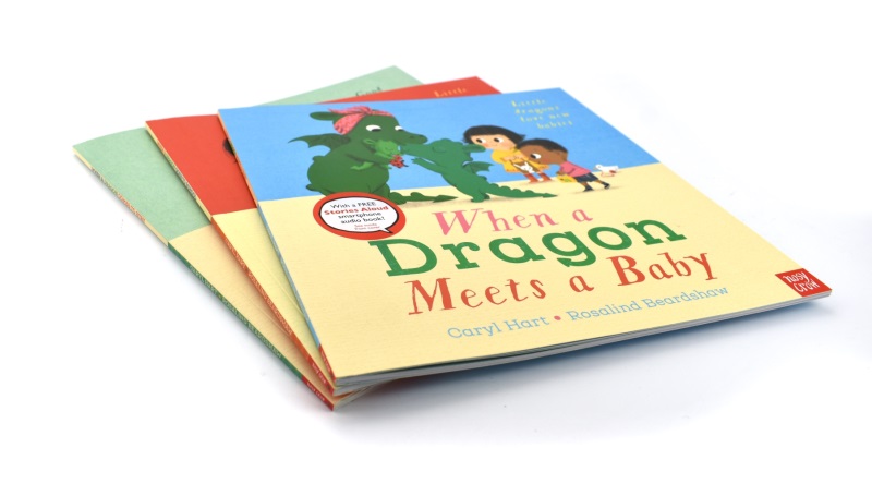 When A Dragon Comes To Stay Goes to School Meets A Baby 小恐龙成长绘本 儿童礼仪教养英语读物 情商培养 英文原版进口图书 - 图2