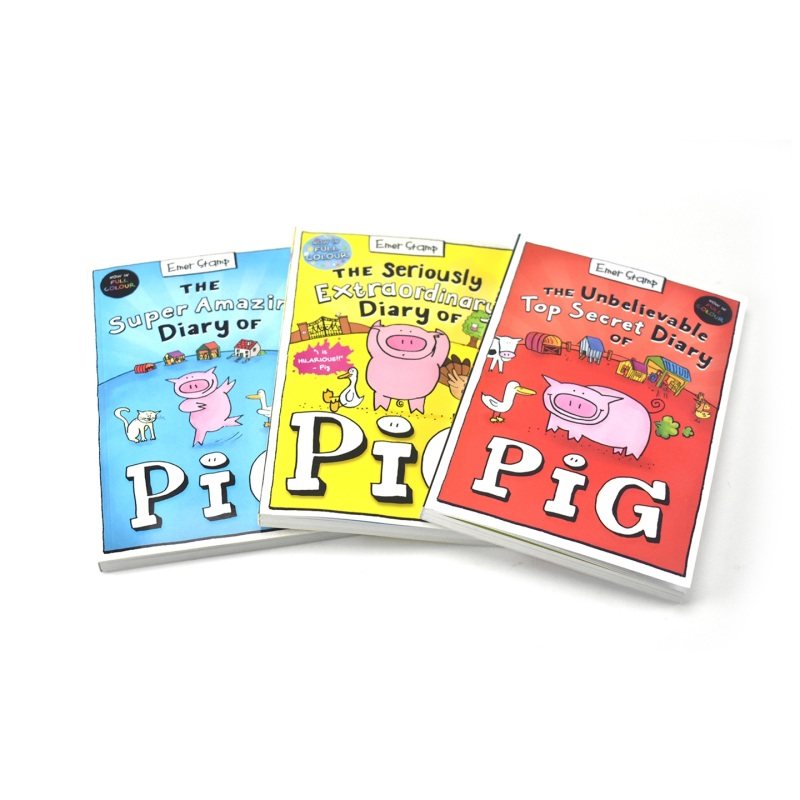 Diary of Pig 猪猪日记1-3 全彩版 爆笑口水体读物 农场版疯狂动物特工队 小学生英语课外读物 英文原版进口儿童图书,淘宝优惠券,粉丝福利购,淘宝优惠卷