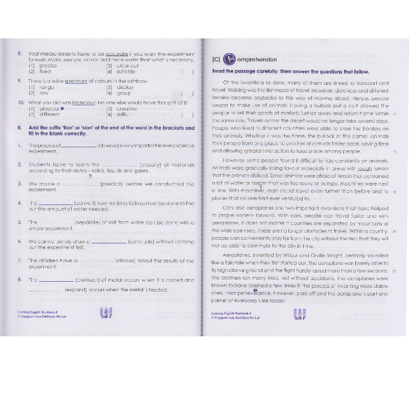 现货sap Learning English Workbook 4 6年级英语科目练习册在线测试版学习英语系列10 12岁新加坡小学英语教辅英文原版进口 现货sap Learning English Workbook 4 6年级英语科目练习册在线测试版学习英语系列10 12岁新加坡小学英语教辅英文原版进口