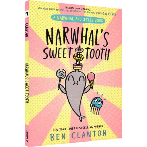 Narwhal and Jelly 独角鲸和水母1-9 漫画书 海洋生物百科 儿童科普绘本 英语读物 5-7岁 课外阅读 英文原版进口图书 - 图0