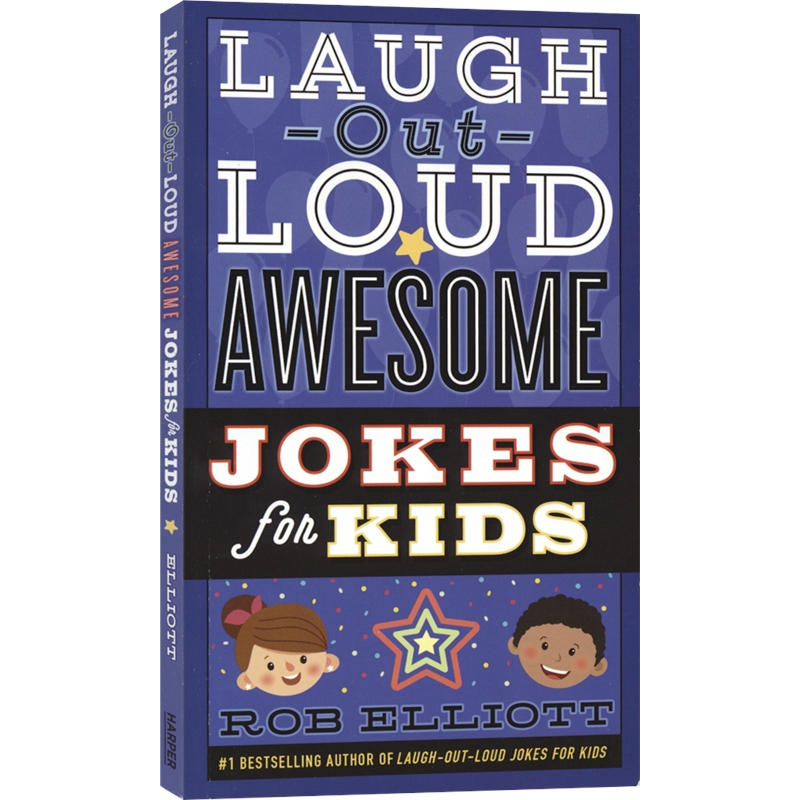 Laugh-Out-Loud Awesome Jokes for Kids 超酷的开怀大笑笑话集 美式幽默 词汇积累 儿童英语课外读物 英文原版进口图书 - 图0