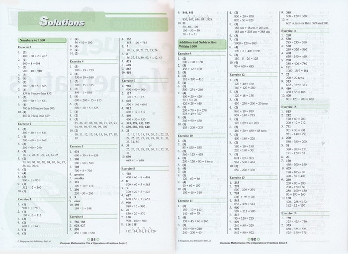 【自营】SAP Conquer Mathematics 新加坡攻克系列小学数学专项训练 1-6年级数学长度时间金钱/形状结构/分数小数练习册 英文进口 - 图3