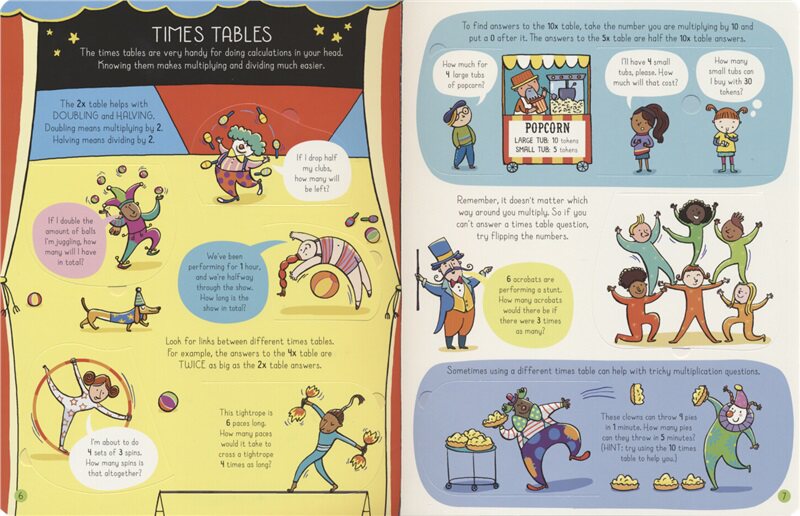 Usborne Lift-the-flap Mental Maths 尤斯伯恩 数学心算 百科翻翻书 小学数学教辅 英文原版进口图书