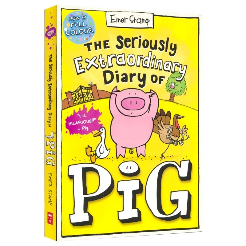 Diary of Pig 猪猪日记1-3 全彩版 爆笑口水体读物 农场版疯狂动物特工队 小学生英语课外读物 英文原版进口儿童图书,淘宝优惠券,粉丝福利购,淘宝优惠卷